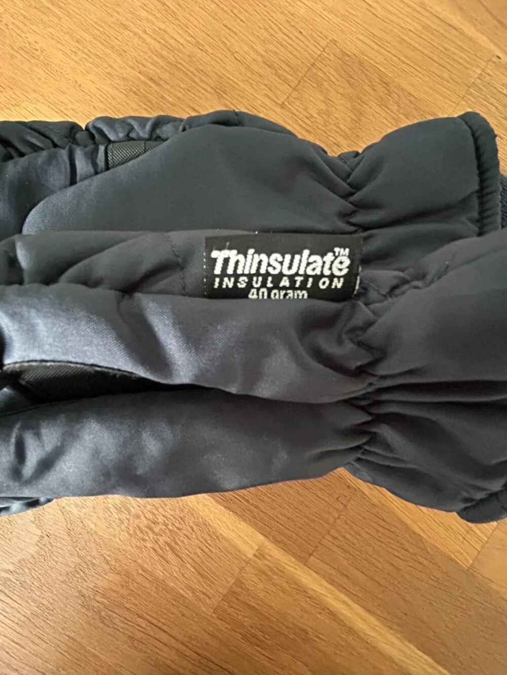 Kids Thinsulate Mittens Size M/L Medium Large Waterproof Navy Fleece Lined